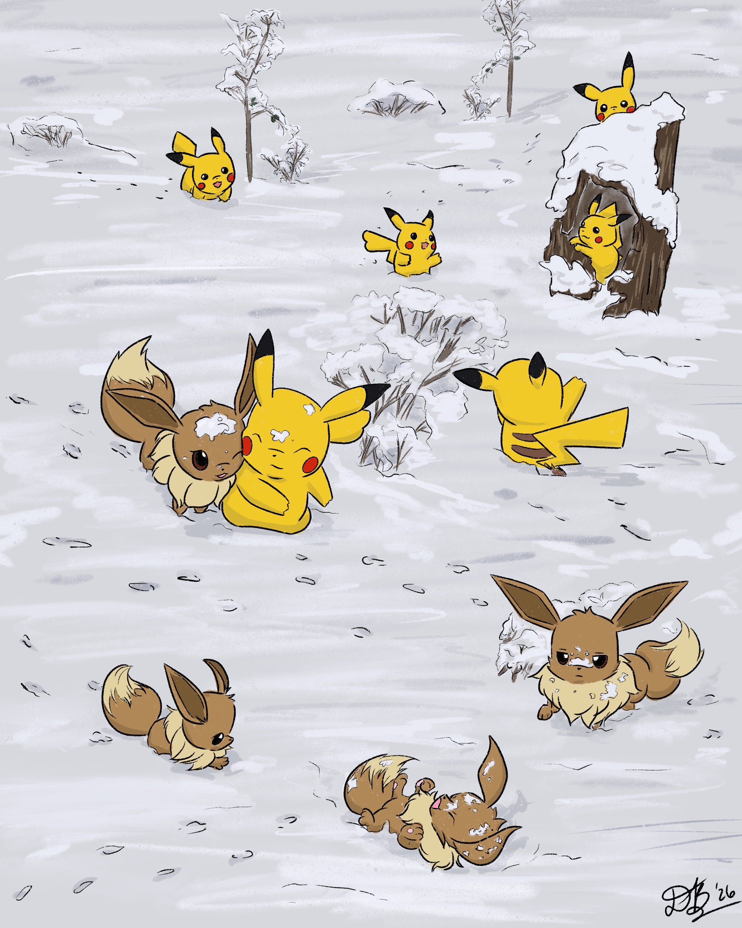 Snow Day Print